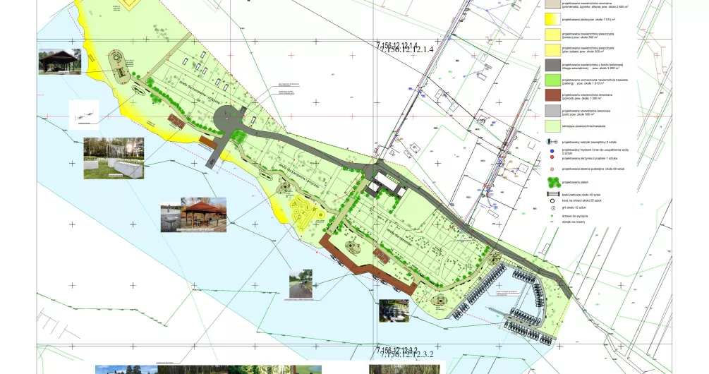 zdjęcie przedstawia plan zagospodarowania terenów nad zatoką w Treście